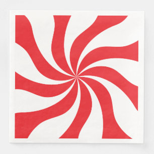 Candy Swirl Customisable Two-Colour Paper Napkin