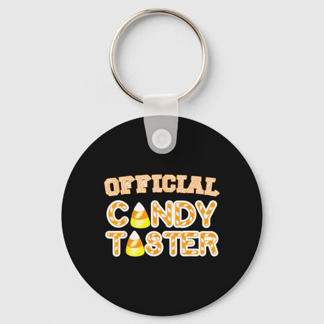 Candy Taster Funny Halloween Fun Key Ring (Front)