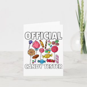 Candy Tester Lollipop Sweets Gift Halloween Kids  Card