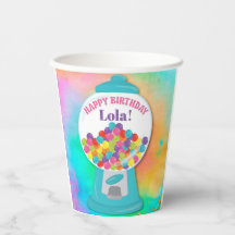 Candy Themed Girl's Colourful Rainbow Birthday