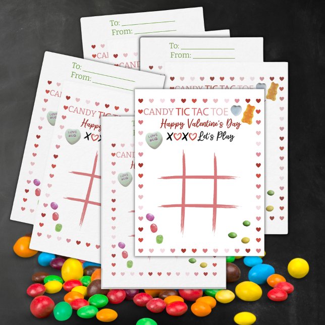 Candy Tic Tac Toe Valentine Card (Creator Uploaded)