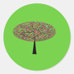 Candy Tree Classic Round Sticker
