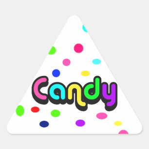 Candy-triangle sticker