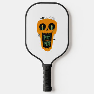 Candy Trick or Treat Funny Pumpkin Halloween boys Pickleball Paddle