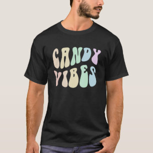  CANDY VIBES Halloween Security Groovy Trick Trea T-Shirt