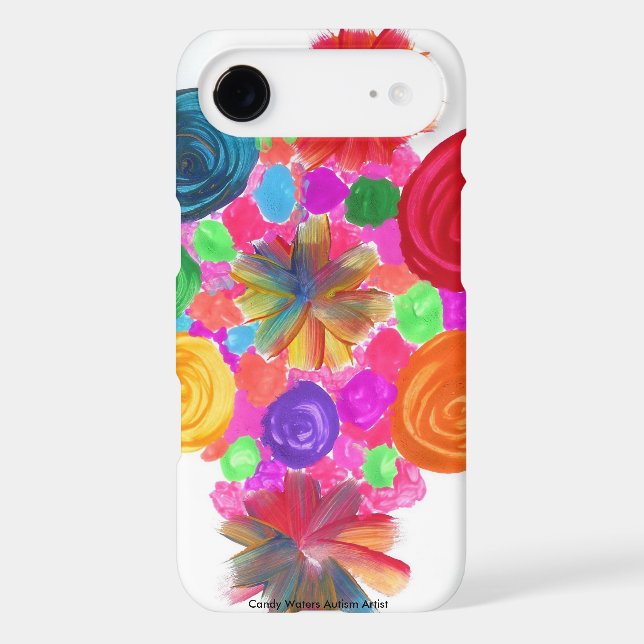 Candy Waters Autism Artist Case-Mate iPhone Case (Back)