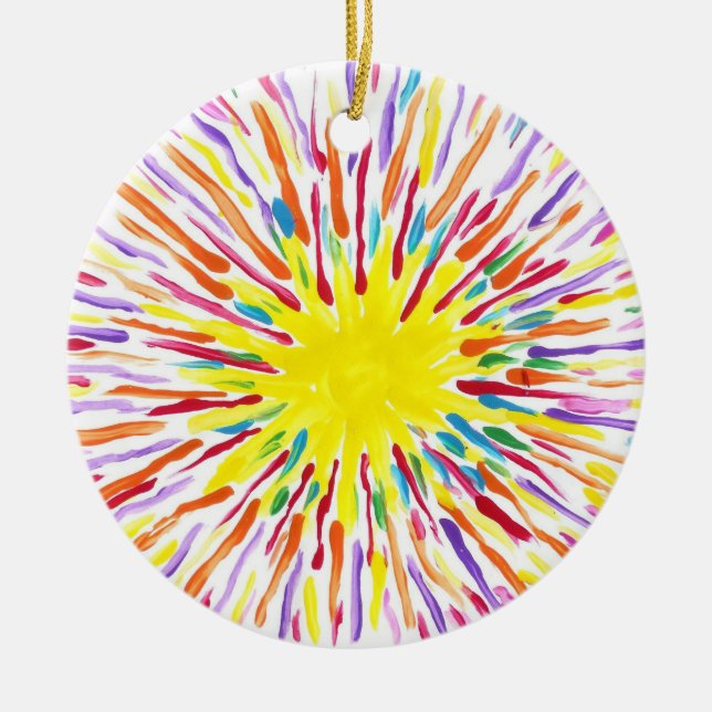 Candy Waters Autism Artist Ceramic Tree Decoration (Front)