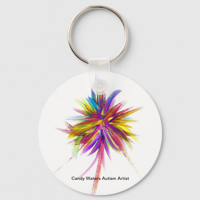 Candy Waters Autism Artist Key Ring (Front)