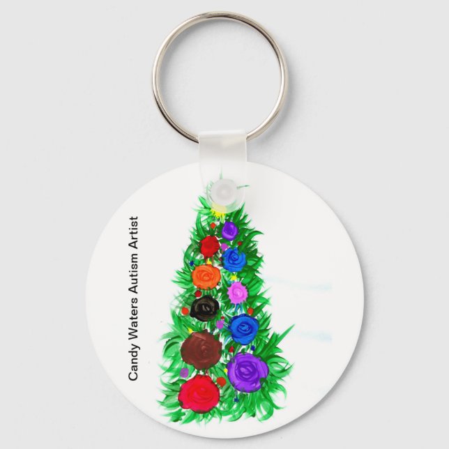 Candy Waters Autism Artist Key Ring (Front)