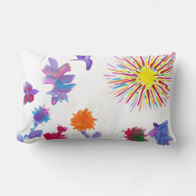 Candy Waters Autism Artist Lumbar Cushion (Front)
