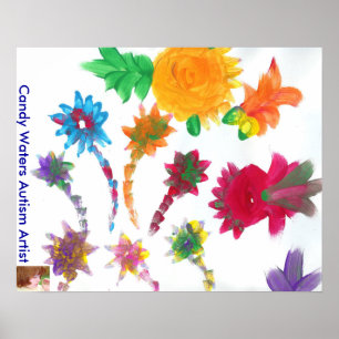 Candy Waters Autism Artist Painting Poster