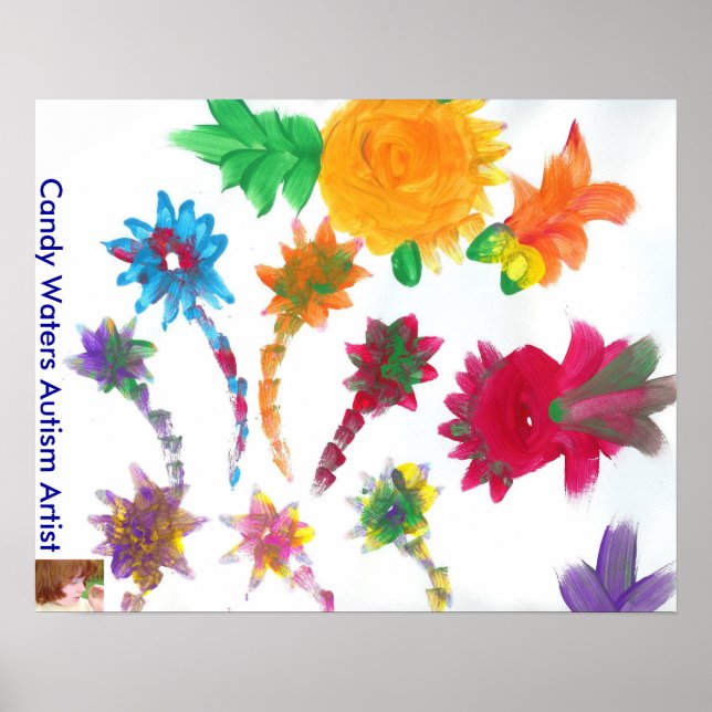 Candy Waters Autism Artist Painting Poster (Front)