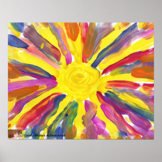 Candy Waters Autism Artist Painting Poster