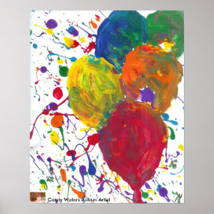 Candy Waters Autism Artist Painting Poster