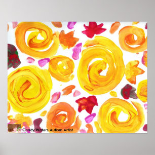 Candy Waters Autism Artist Painting Poster