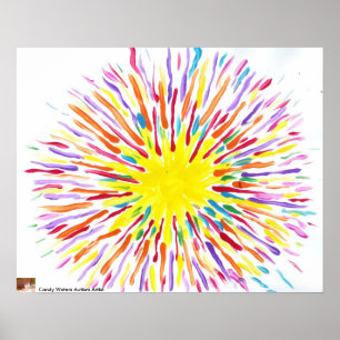 Candy Waters Autism Artist Painting Poster