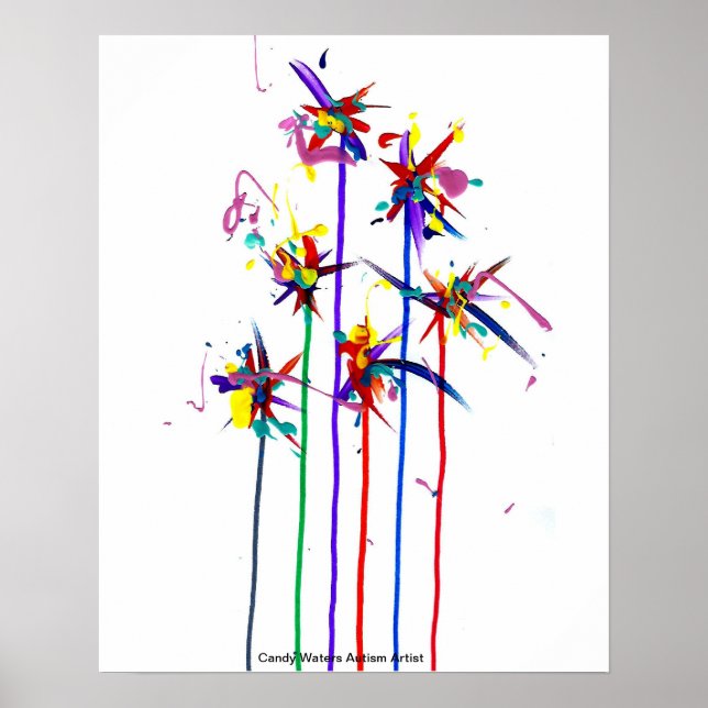 Candy Waters Autism Artist Poster (Front)