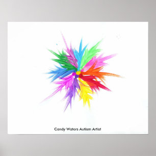 Candy Waters Autism Artist Poster