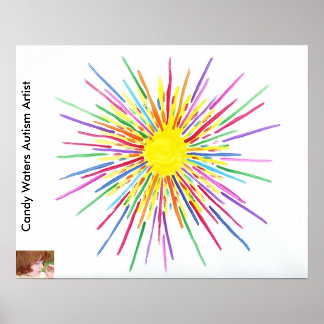 Candy Waters Autism Artist Poster (Front)
