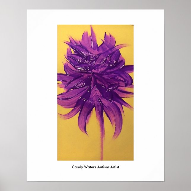 Candy Waters Autism Artist Poster (Front)