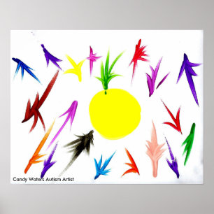 Candy Waters Autism Artist Poster