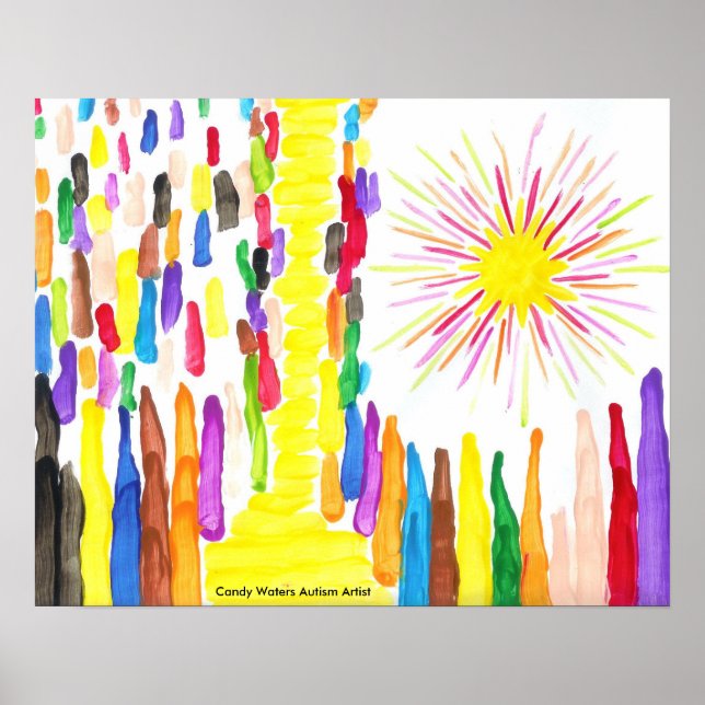 Candy Waters Autism Artist Poster (Front)