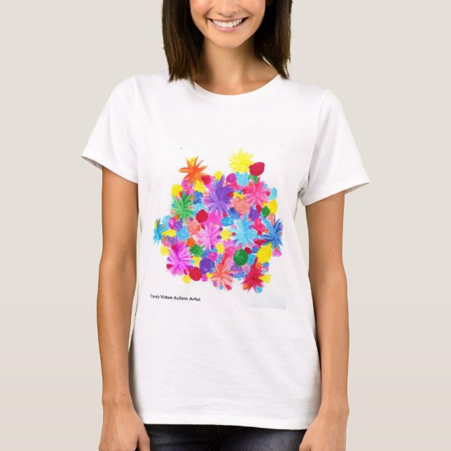 Candy Waters Autism Artist T-Shirt (Front)