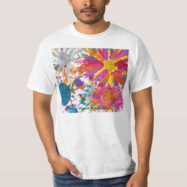 Candy Waters Autism Artist T-Shirt (Front)