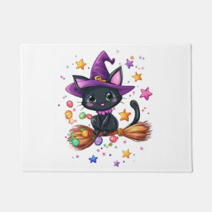 Candy Witch Cat Doormat
