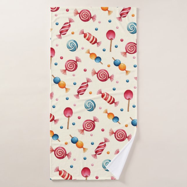 Candy Wonderland Bath Towel Set (Bath Towel)