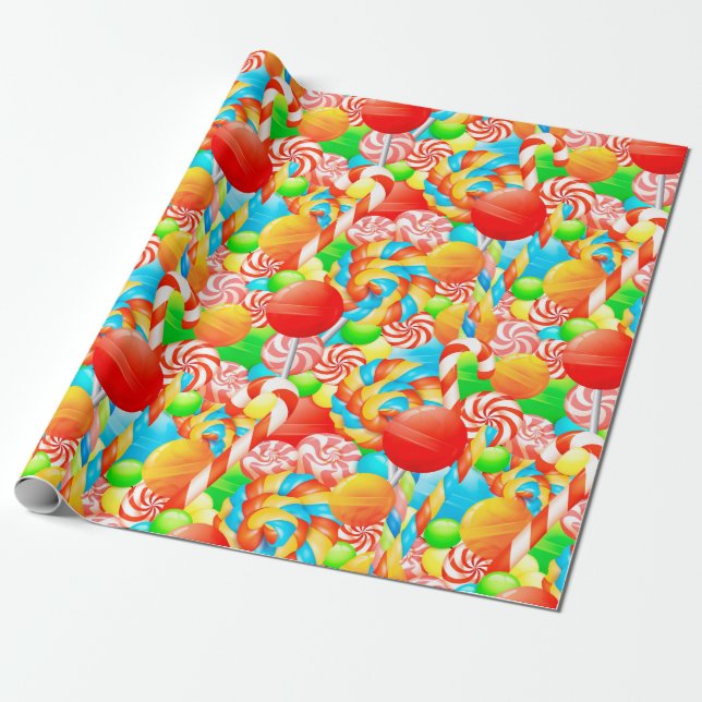 Candy Wrapping Paper (Unrolled)