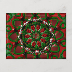 Candy Wreath Postcard