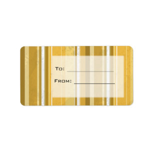 Candy Yellow Stripes Label
