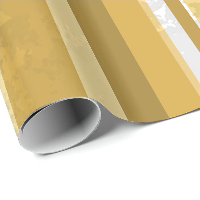 Candy Yellow Stripes Wrapping Paper (Roll Corner)