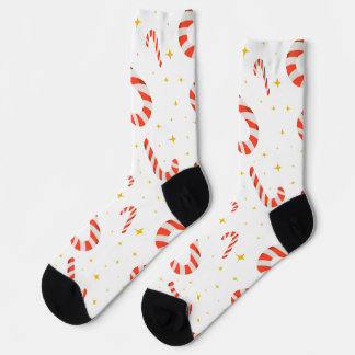Candycane Christmas socks
