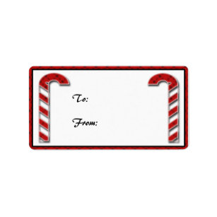Candycane Gift Tag