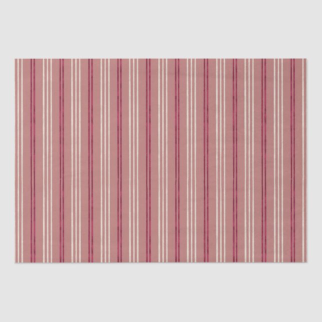Candycane Plumeria, Hawaiian Style Christmas  Tissue Paper (Front)