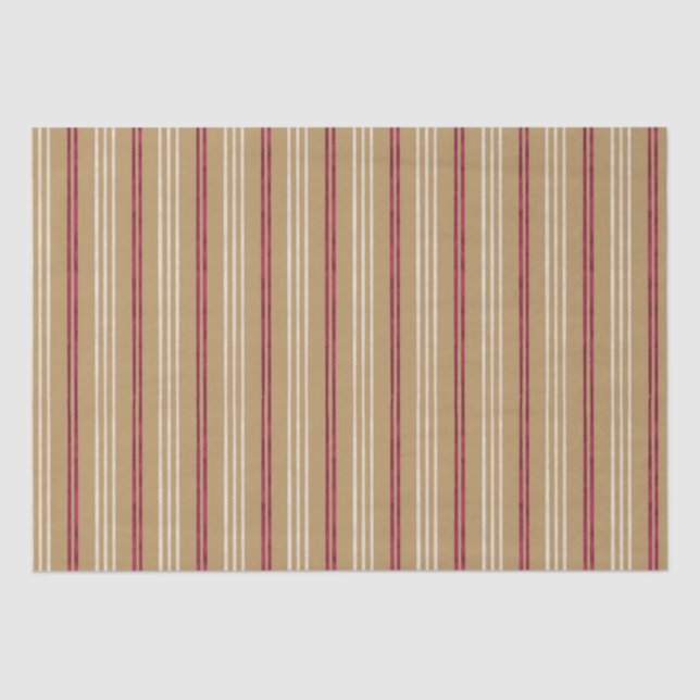 Candycane Starfish, Hawaiian Style Christmas  Tissue Paper (Front)