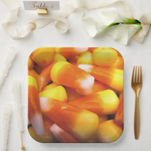 Candycorn Paper Plate
