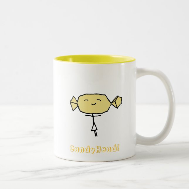 CandyHead Bliss Yellow Mug (Right)