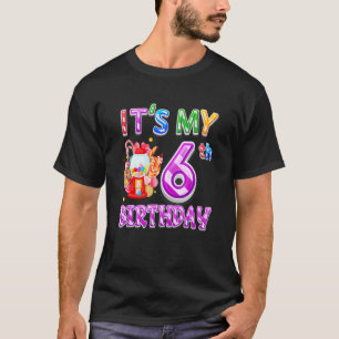 Candyland 6 Year Old Girl Its My 6th Birthday Cand T-Shirt