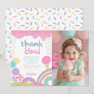 Candyland and Ice Cream Fully Customisable Invitation