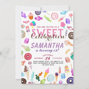 Candyland Birthday Invitation