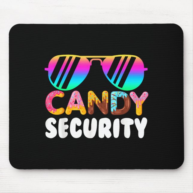 Candyland Candy Security Funny Candy Halloween Mouse Pad (Front)