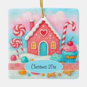 Candyland Christmas Holiday Ornament