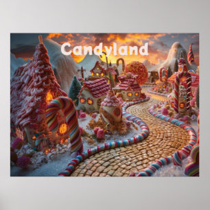 Candyland fantasy poster