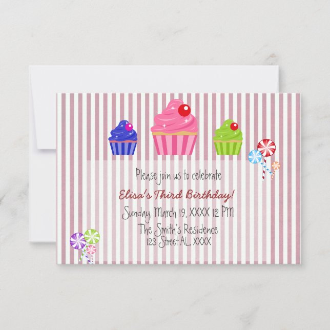 Candyland Invitation (Front)