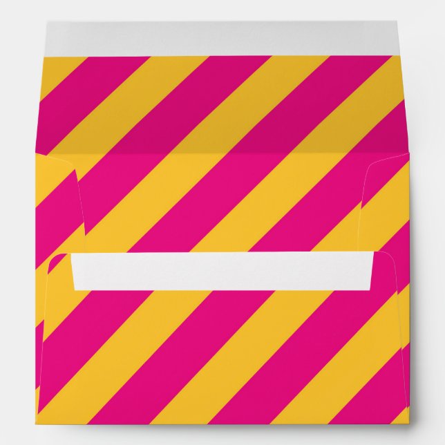 Candyland Pink & Yellow Lollipop Party Envelopes (Back (Bottom))