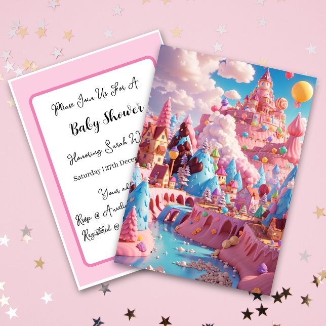 Candyland World Babyshower  Invitation (Creator Uploaded)