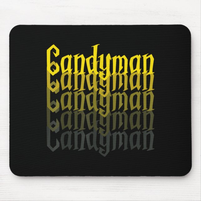 Candyman Backwards Mirror Halloween Custome Funny Mouse Pad (Front)